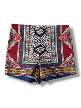 Flying Tomato Bold Print High Waist Short Shorts